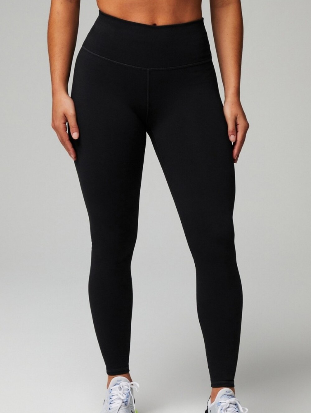 Fabletics Black High-Rise Moto Leggings with Side Pocket